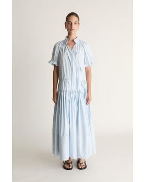 Lee Mathews Odette Wrap Dress - Blue