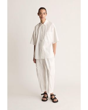 Lee Mathews Lm Poplin Ss Shirt - Natural