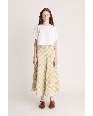 Lee Mathews Nina Bias Skirt - Natural