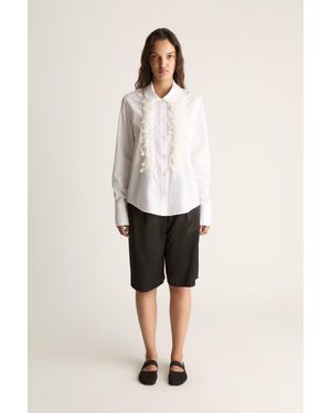 Lee Mathews Marnie Ribbon Shirt - Natural