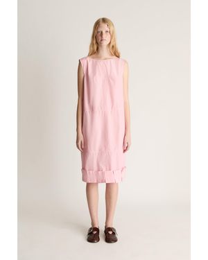Lee Mathews Nina Silk Ruffle Dress - Pink