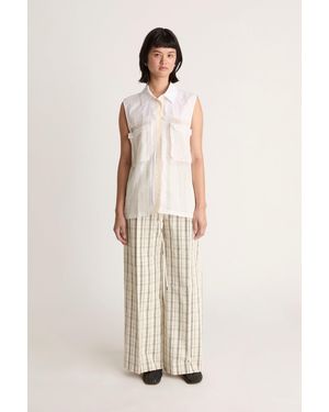 Lee Mathews Issy Sleeveless Shirt - Natural