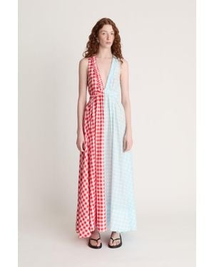 Lee Mathews Josephine Maxi Dress - Red