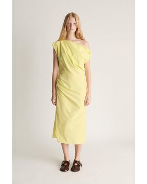 Lee Mathews Nina Silk Twist Dress - Metallic