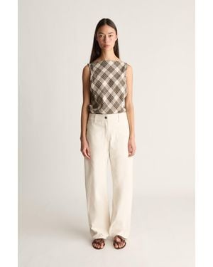 Lee Mathews Lenny Canvas Pant - Natural