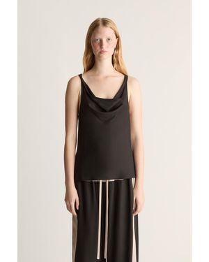 Lee Mathews Blair Spliced Top - Black