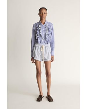 Lee Mathews Ivy Stripe Short - Blue
