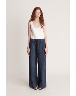 Lee Mathews Frances Wide Leg Pant - Blue