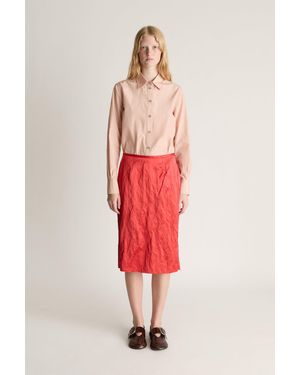 Lee Mathews Agatha Midi Skirt - Red