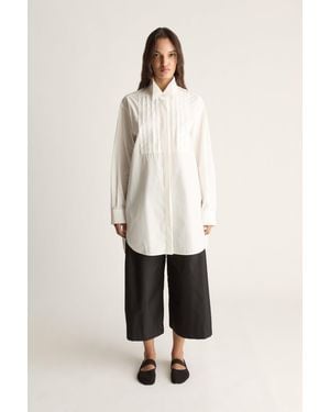 Lee Mathews Skye Tuxedo Shirt - Natural