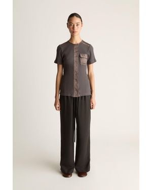 Lee Mathews Mickey Ss Top - Natural