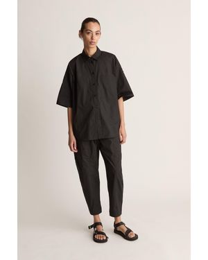 Lee Mathews Lm Poplin Ss Shirt - Black