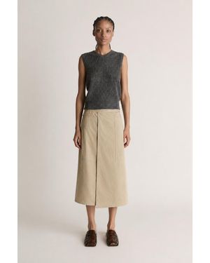 Lee Mathews Henry Bonded Skirt - Natural