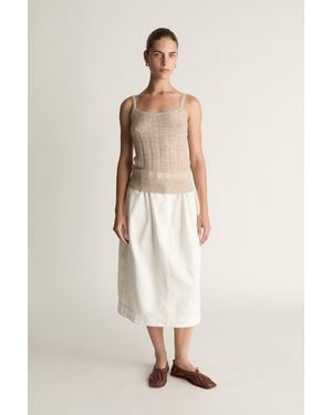 Lee Mathews Claude Skirt - Natural