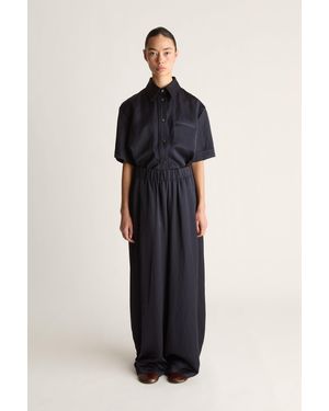 Lee Mathews Powell Wide Leg Pant - Blue
