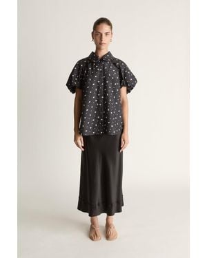 Lee Mathews Roxie Blouse - Black