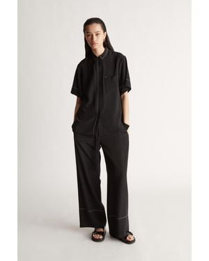 Lee Mathews Cassini Short Sleeve Shirt - Black