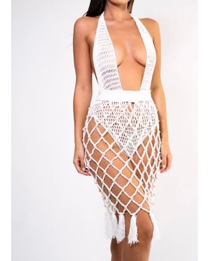 LemonLunar The Luna Crochet Skirt - White