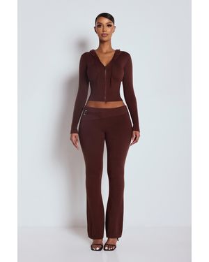 LemonLunar The Ll Knit Flare Trousers - Red