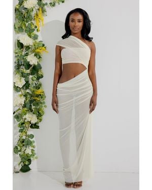 LemonLunar The Caliste Sheer Dress - Natural