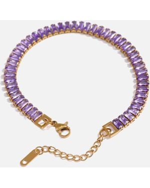 LemonLunar 18K Plated Tennis Bracelet Certí X Lemonlunar - Purple