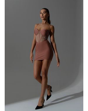 LemonLunar The Hana Bandage Dress - Gray