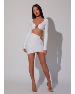 LemonLunar The Xena Bandage Two Piece - Grey