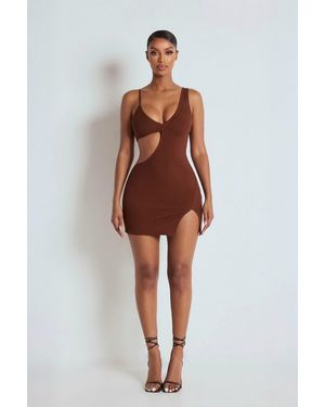 LemonLunar The Chantria Bandage Dress - Brown