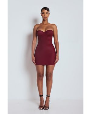 LemonLunar The Sculpting Mini Dress - Red