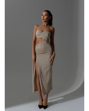LemonLunar The Midi Dress - Grey