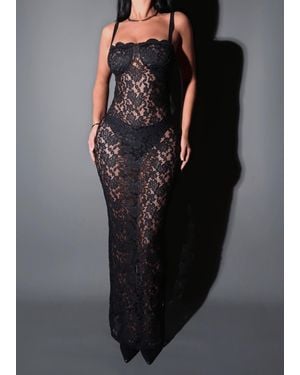 LemonLunar The Naim Lace Dress - Black