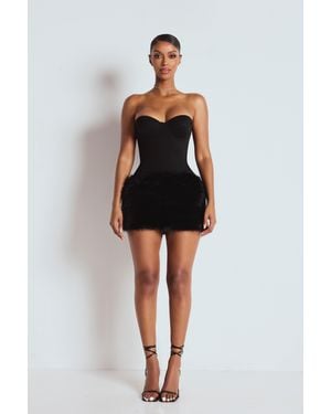 LemonLunar The Fur Mini Skirt - Black
