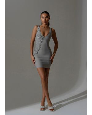 LemonLunar The Kaylee Bandage Dress - Grey