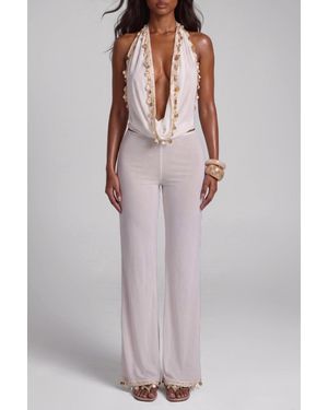 LemonLunar The Willow Mesh Shell Trousers - Purple