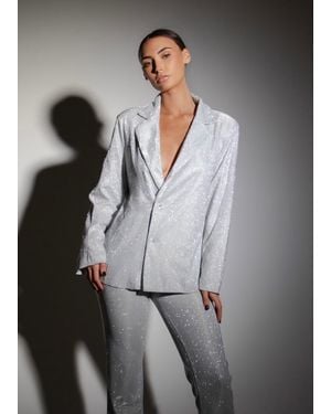 LemonLunar The Nurul Glitter Blazer - Gray
