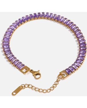 LemonLunar 18K Plated Tennis Bracelet Certí X Lemonlunar - Purple