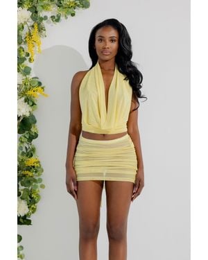 LemonLunar The Bodhi Sheer Two Piece - Yellow