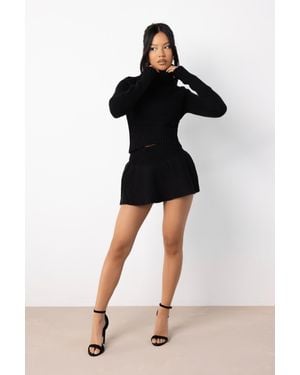 LemonLunar The Astrid Knit Two Piece - Black