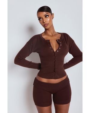 LemonLunar The Knit Cardigan - Brown