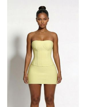 LemonLunar The Inara Bandage Corset Top - Yellow