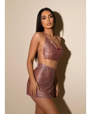 LemonLunar The Irini Diamante Set - Brown