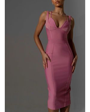 LemonLunar The Alma Bandage Dress - Gray