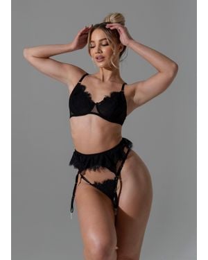 LemonLunar The Lola Lingerie Set - Gray