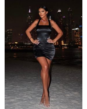 LemonLunar The Rhea Diamante Dress - Black