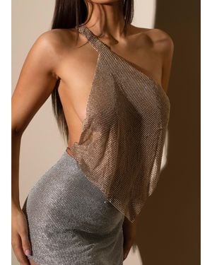 LemonLunar The Sami Diamante Top - Brown