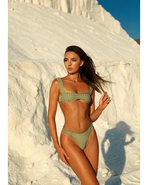 LemonLunar The Sava Sage Bandage Bikini - Natural