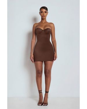 LemonLunar The Sculpting Mini Dress - Brown
