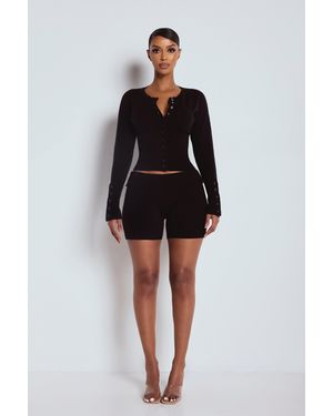 LemonLunar The Knit Shorts - Black