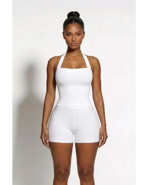 LemonLunar The Zariah Bandage Halter Top - White