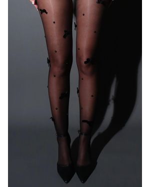 LemonLunar The Bow Tights - Black